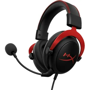 HyperX Cloud II Gaming Headset for PC & PS4 & Xbox One, Nintendo Switch, Red, Wired